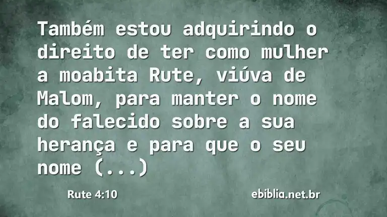 Rute 4:10