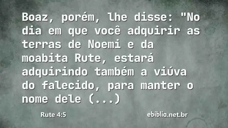 Rute 4:5