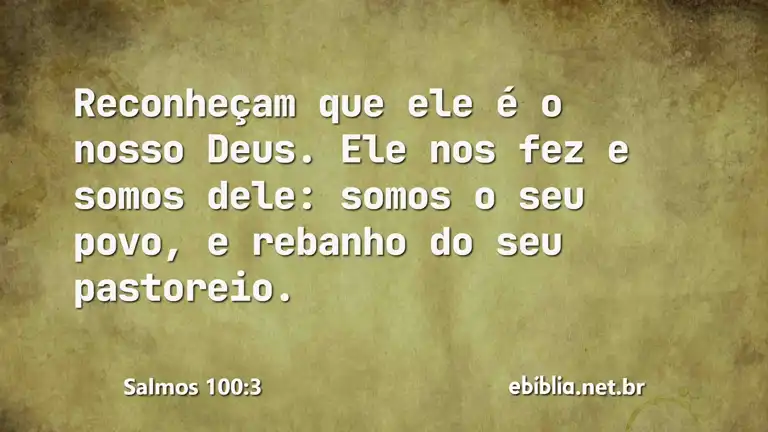 Salmos 100:3