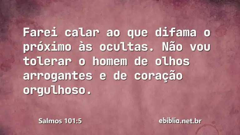 Salmos 101:5