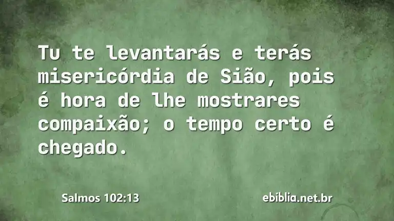 Salmos 102:13