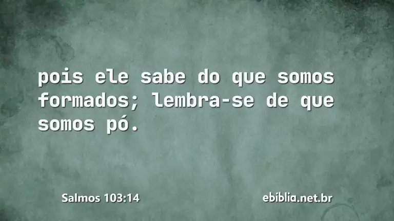 Salmos 103:14