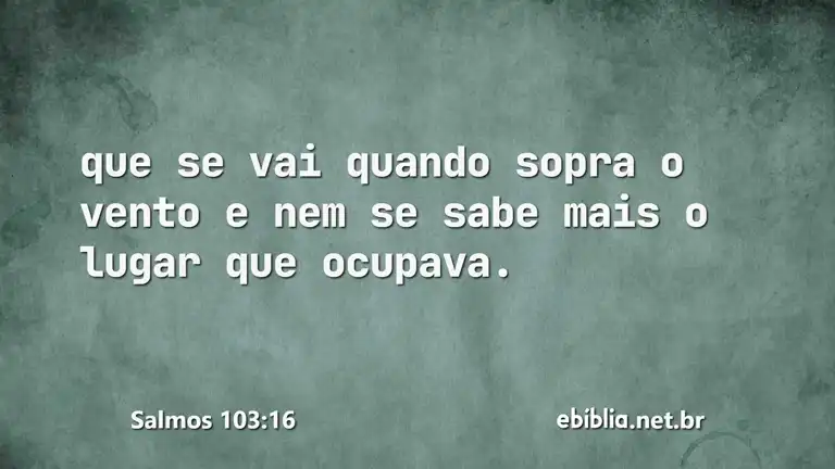 Salmos 103:16