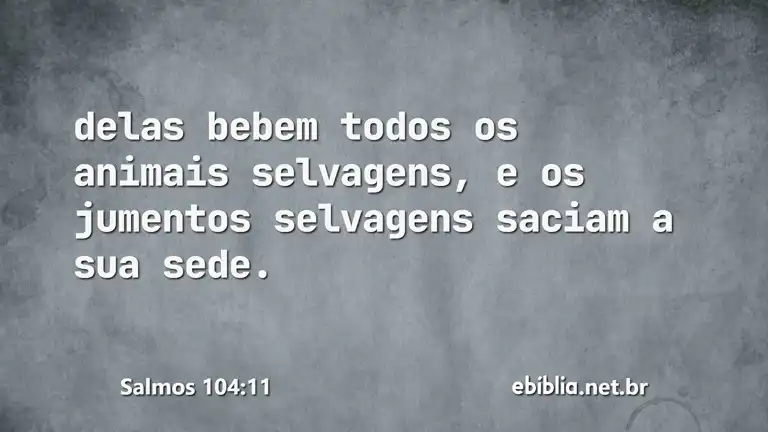 Salmos 104:11