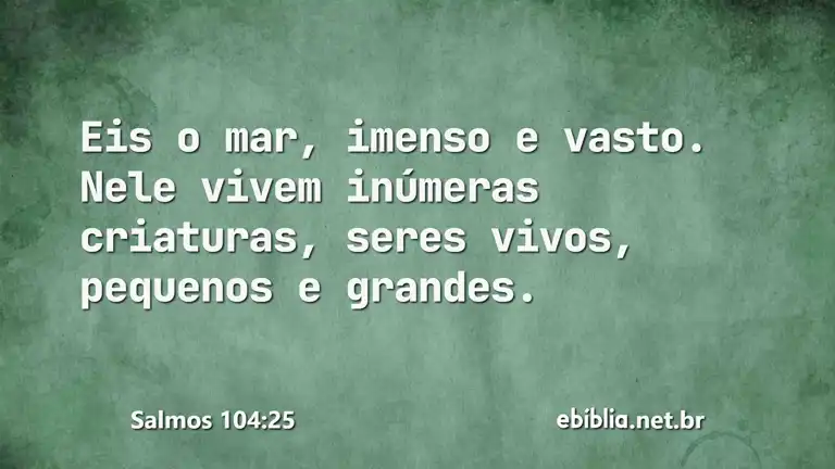 Salmos 104:25