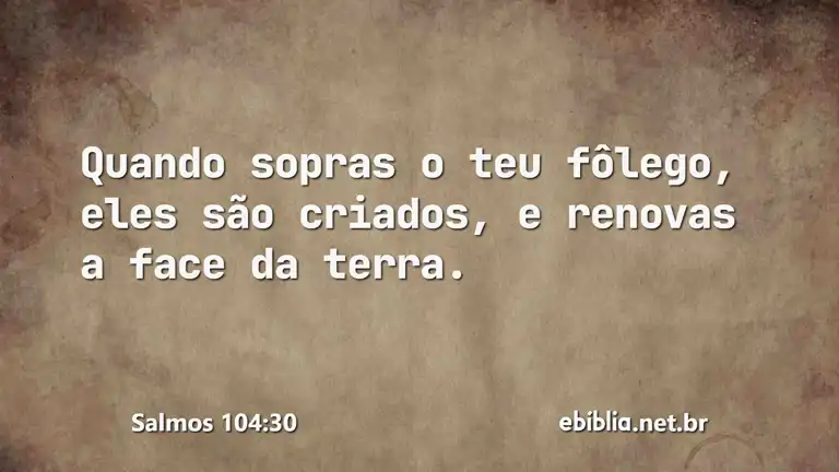 Salmos 104:30