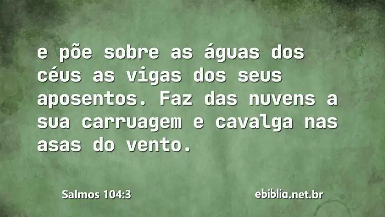 Salmos 104:3