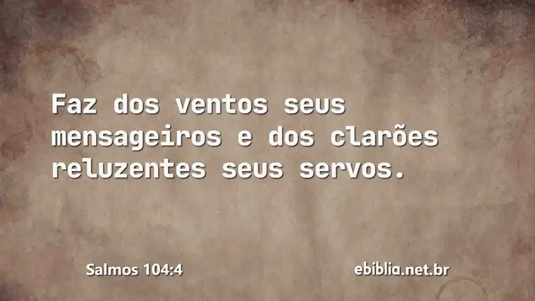 Salmos 104:4