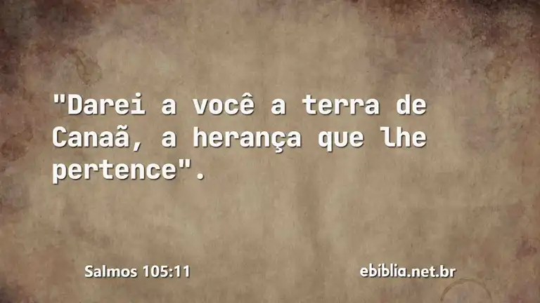 Salmos 105:11