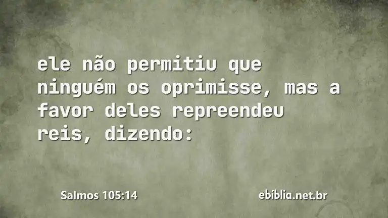 Salmos 105:14