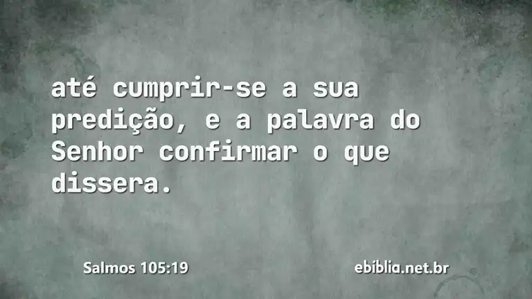 Salmos 105:19