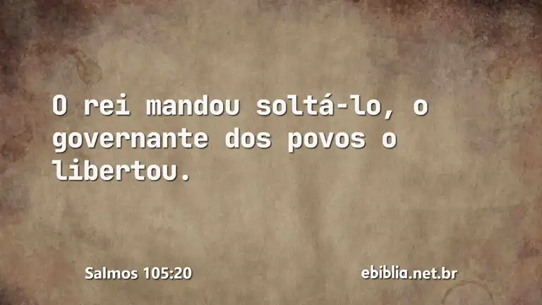 Salmos 105:20