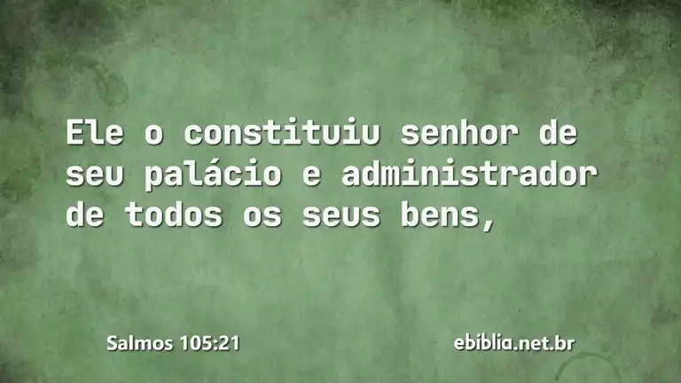 Salmos 105:21