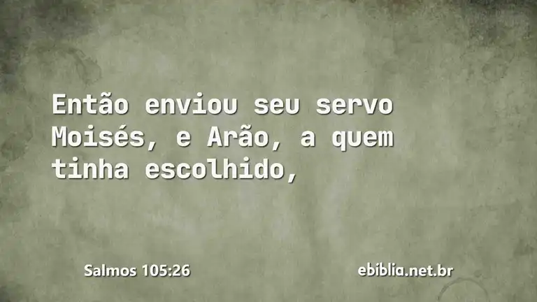 Salmos 105:26