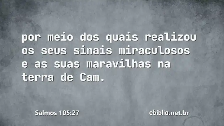 Salmos 105:27