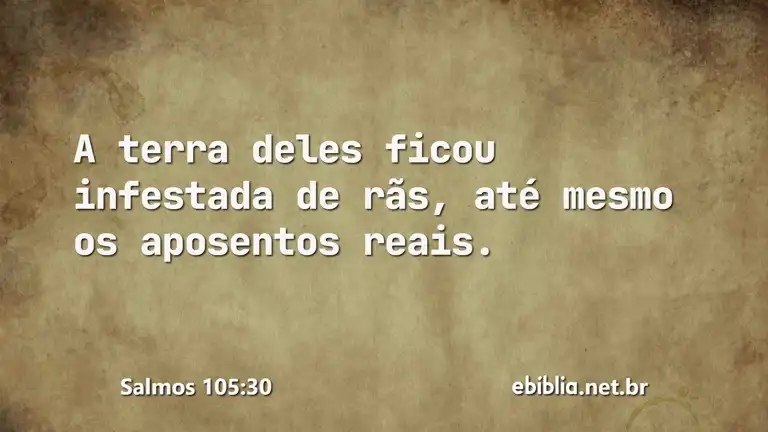 Salmos 105:30