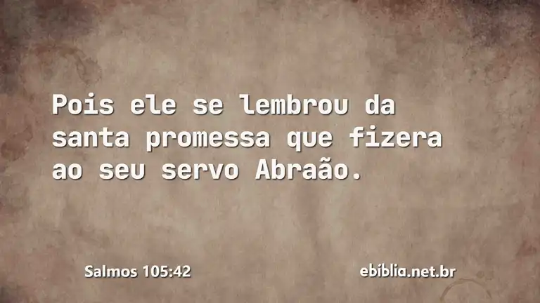 Salmos 105:42