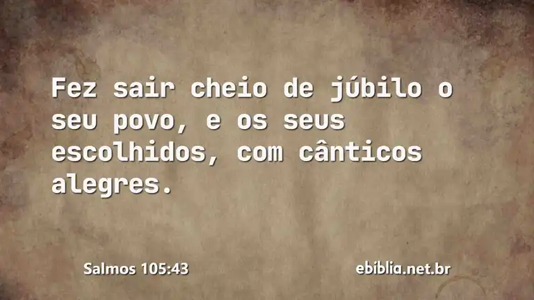 Salmos 105:43