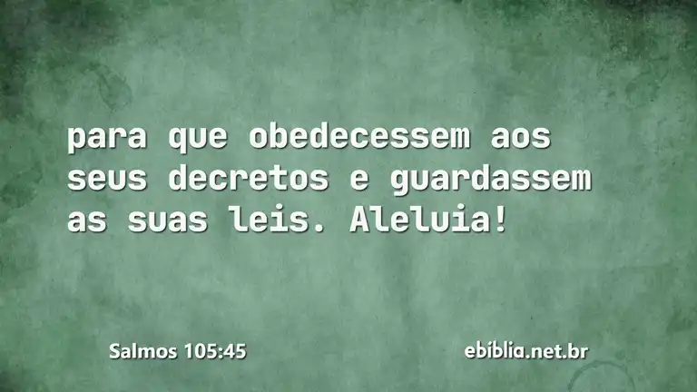 Salmos 105:45