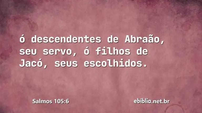 Salmos 105:6