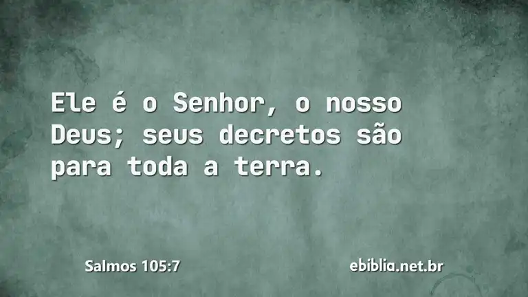 Salmos 105:7