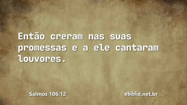 Salmos 106:12