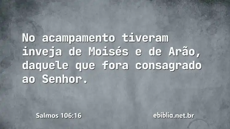 Salmos 106:16