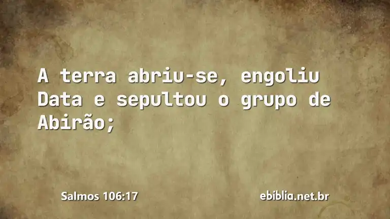 Salmos 106:17