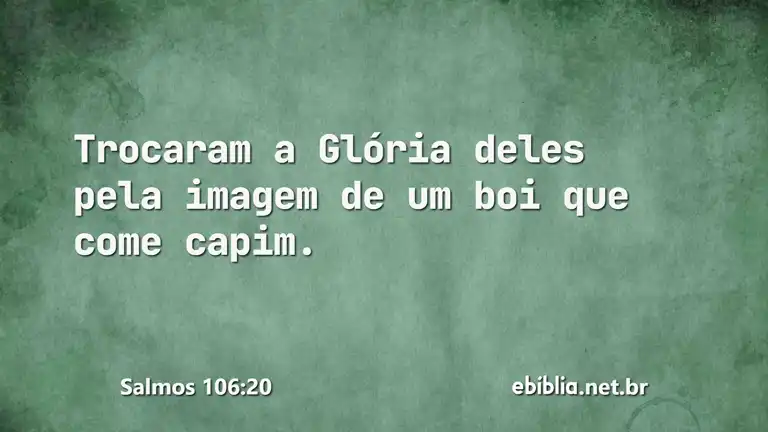 Salmos 106:20