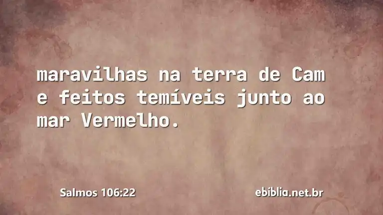 Salmos 106:22