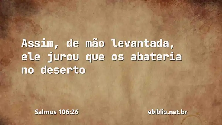 Salmos 106:26