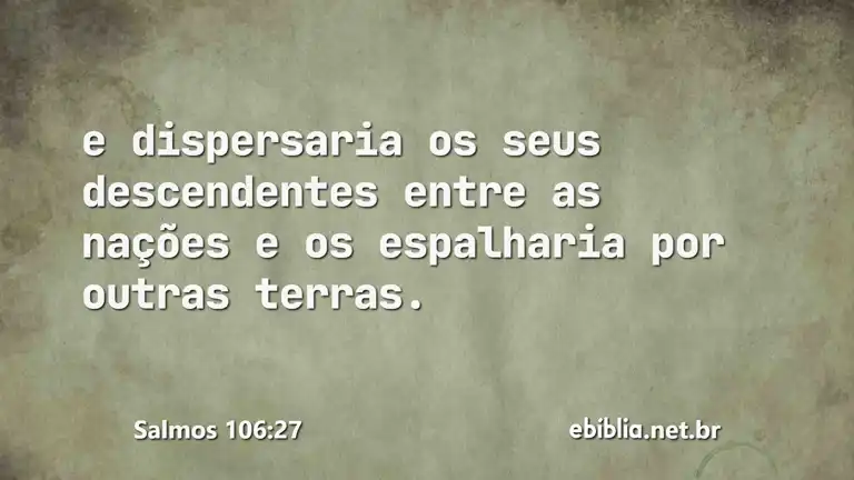 Salmos 106:27