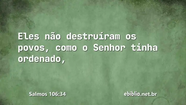 Salmos 106:34