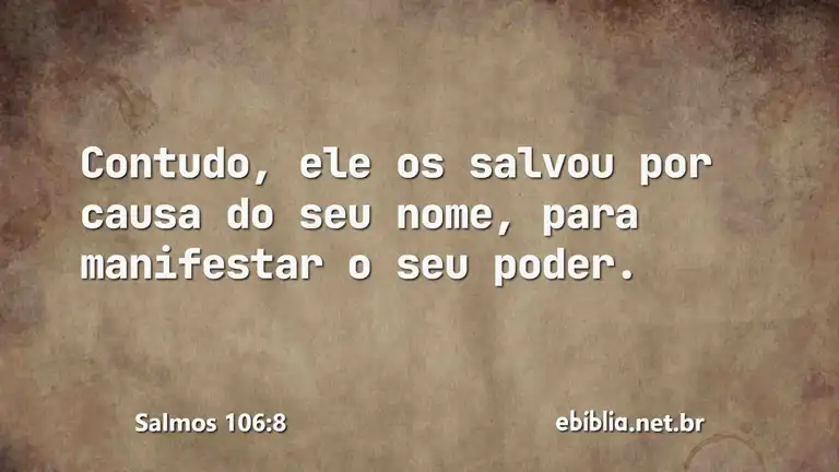 Salmos 106:8