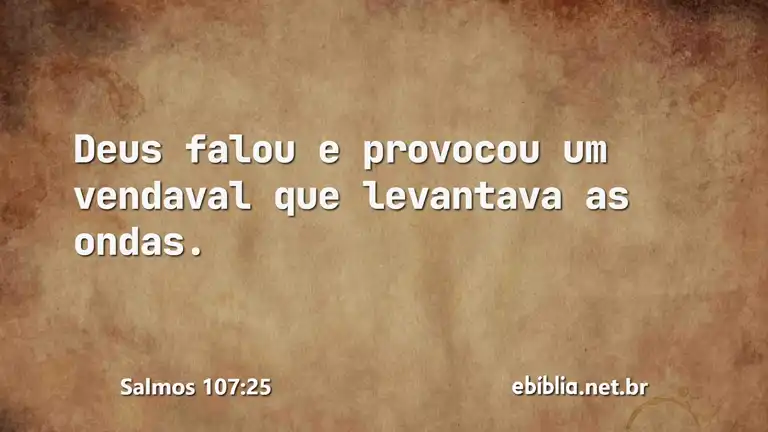 Salmos 107:25