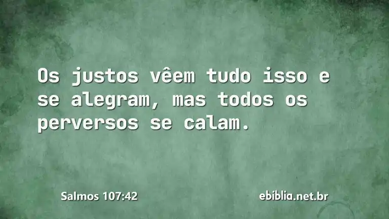 Salmos 107:42