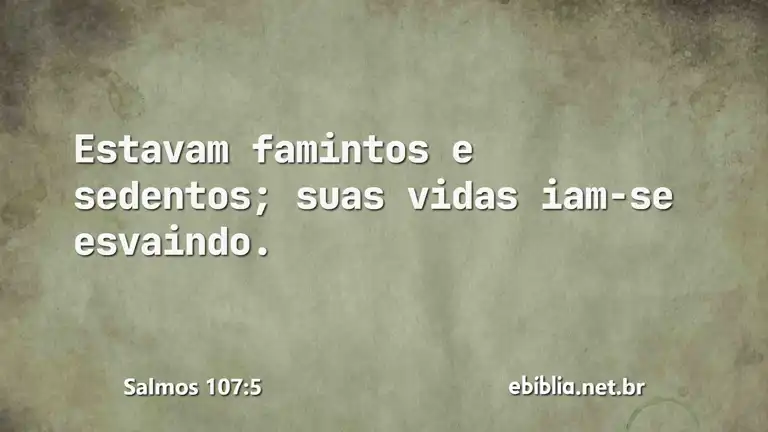 Salmos 107:5