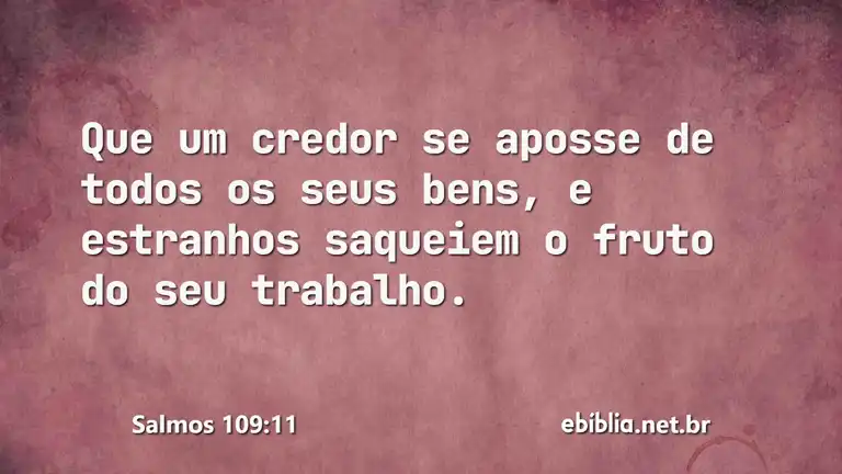 Salmos 109:11