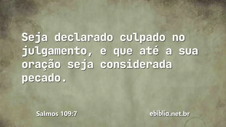 Salmos 109:7