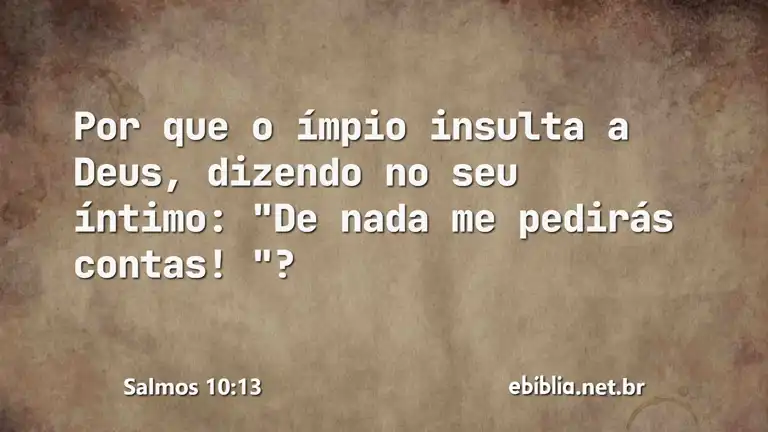 Salmos 10:13