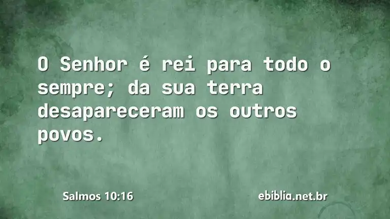 Salmos 10:16