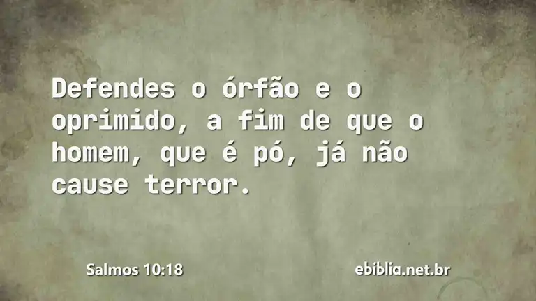 Salmos 10:18