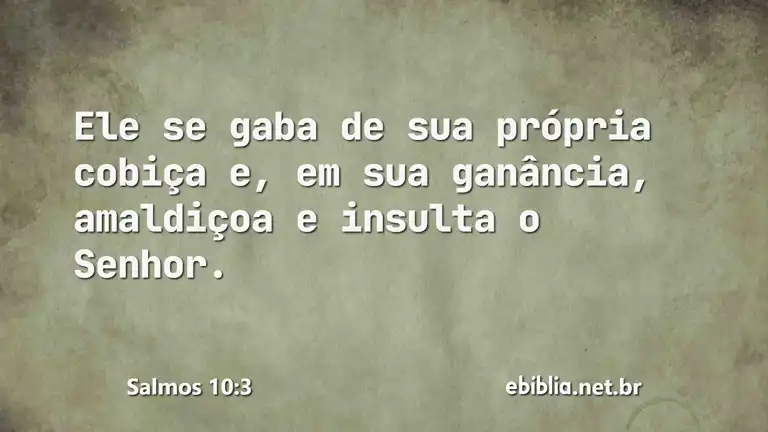 Salmos 10:3