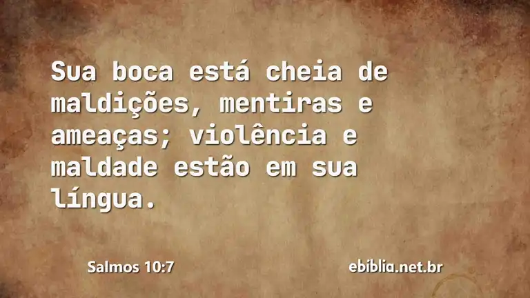 Salmos 10:7