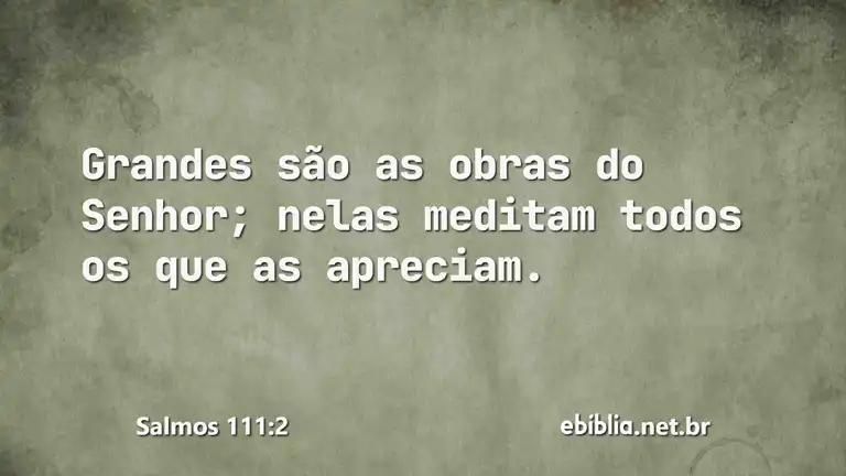 Salmos 111:2