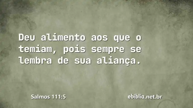 Salmos 111:5