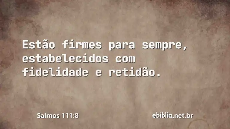 Salmos 111:8