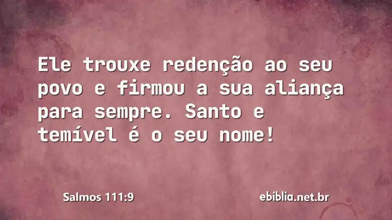 Salmos 111:9