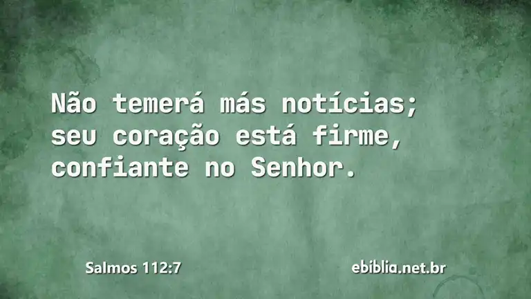 Salmos 112:7