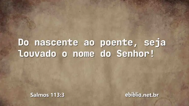 Salmos 113:3